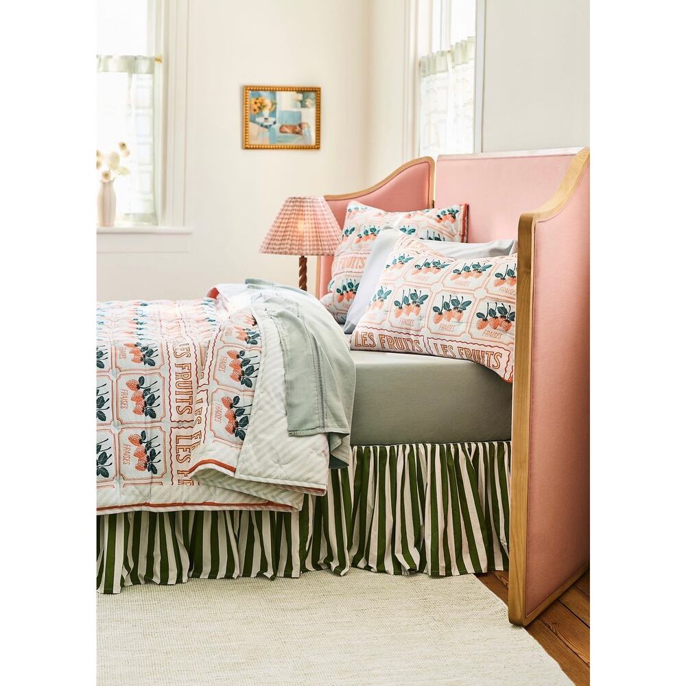 Anthropologie The Printed Textured Cotton Quilt Collection, Queen